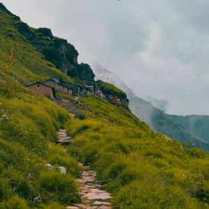 First Sight of Rudranath Temple